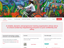 Tablet Screenshot of cycleconfident.com